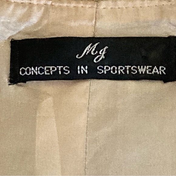 Vtg MJ Concepts in Sportswear Victorian Open Cropped Brocade Jacket Women's XS/S - Picture 6 of 14